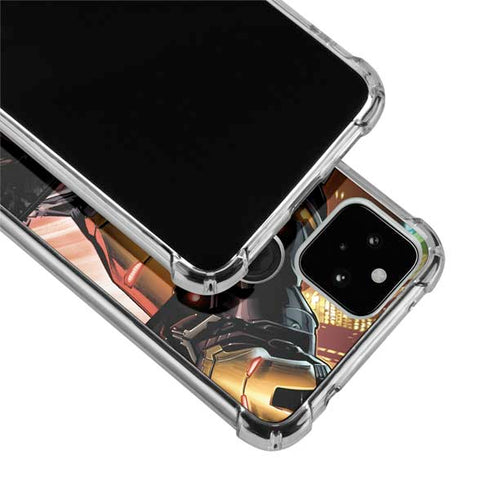 Marvel Iron Man Three Panel Google Pixel 5 Clear Case